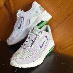 Nike Purple and Green Sneakers